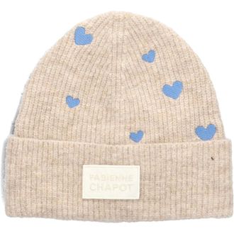 Fab By Fabienne Chapot Fabienne Chapot, Accessoires, Dames, Beige, ONE Size, Wol, Neutrale Beanie voor Stijlvolle Warmte