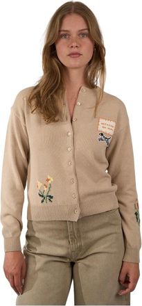 Max Mara Truien & Vesten, Dames, Beige, S, Katoen, Truien