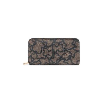 Tous Tous, Accessoires, Dames, Zwart, ONE Size, Leer, Kaos Icon Portemonnee