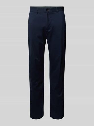 Christian Berg Regular Fit Hose mit G&uuml;rtelschlaufen in Marine, Gr&ouml;&szlig;e 48