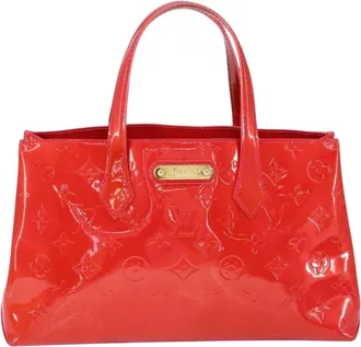 Louis Vuitton Wilshire Monogram Vernis Pink Patent_Leather Handbag (Pre-Owned)