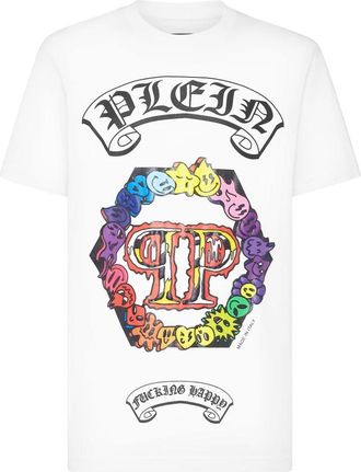 Philipp Plein Heren, Tops, Wit, Maat: 3XL Katoen