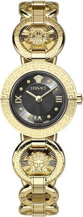 Versace Quartz Horloge - Dames - Horloges - Geel - ONE Size - Accessoires