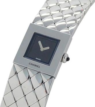 Chanel Pre-owned Vintage Polshorloge - Dames - Vintage Horloges - Zwart - ONE Size - Vintage