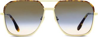 Victoria Beckham Occhiali da sole VB 212S squadrati - Oro