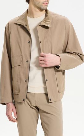 Theory Peach Cotton Blend Utility Jacket in Feather at Nordstrom, Size Xx-Large