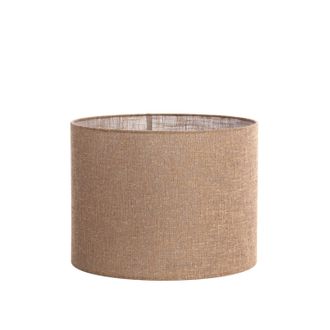 Light & Living Pantalla De L&aacute;mpara - Marr&oacute;n - Aiko - Textil - E27 - 2240797