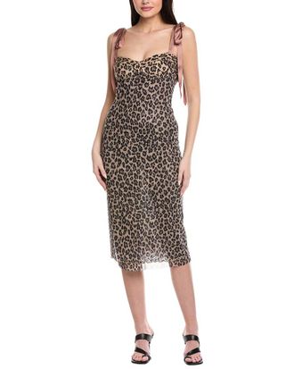 Free People Printed Got Glam Slip Dress
