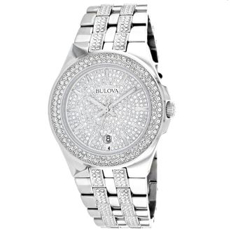Bulova Mens White dial Watch