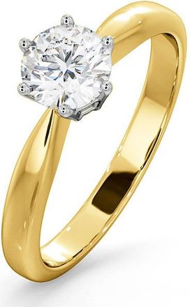 The Diamond Store Certified High Set Chloe 18KY DIAMOND Engagement Ring 0.75CT