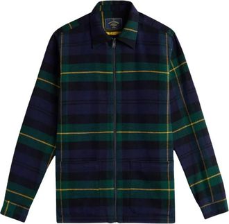 Portuguese Flannel Mens Cabin Zipper Shirt Jacket In Hunter