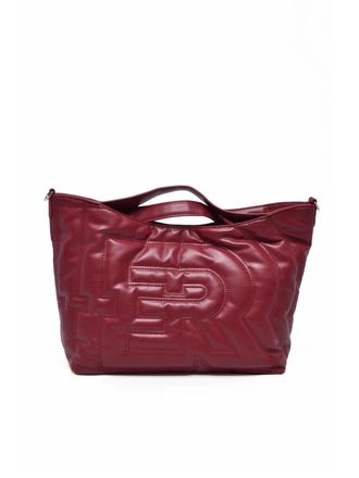 Ermanno Scervino Rachele Handbag With Embossed Lettering And Combination Lock