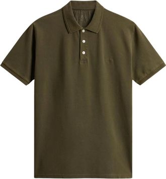 Woolrich Klassiek poloshirt voor de zomer - Heren - Polos - Groen - M - Katoen - Tops