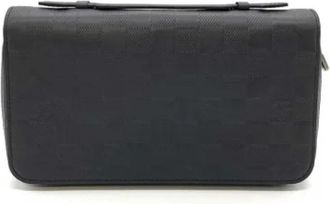 Louis Vuitton Tweedehands leren portemonnees - Heren - Vintage Accessoires - Zwart - ONE Size - Leer - Vintage