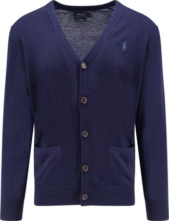 Polo Ralph Lauren Logo Embroidered V-neck Jumper