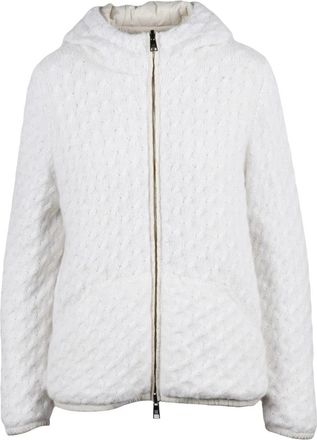 PANICALE Giubbotto in lana - Dames - Hoodies - Wit - M - Nylon - Hoodies & sweatvesten