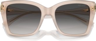Jimmy Choo London 0jc5012 Translucent Acetate Oversized Square Sunglasses