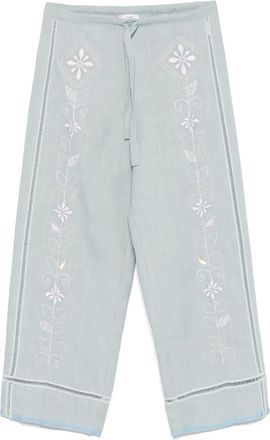 Forte_Forte Pantaloni con ricamo - Blu