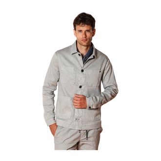 Mason's Summer Overshirt in Cotton Linen Blend