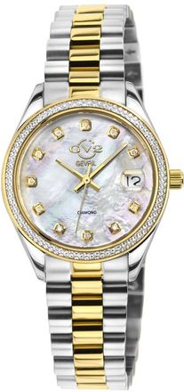 Gevril Group Turin Diamond Mother of Pearl Dial Ladies Watch 12424B