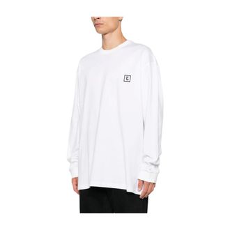 Wooyoungmi Wooyoungmi, Heren, Tops, Wit, Maat: L Katoen