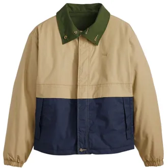 Levi's Rex-jas voor heren, reguliere pasvorm, met kleurblokken (Goud/blauw/groene print)
