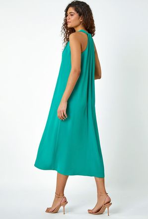 Roman Twist Detail Trapeze Maxi Dress