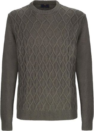 Armata Di Mare diamond-pattern cable-knit sweater - Green