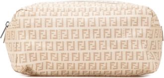 Fendi Pre-owned Fendi Zucchino Canvas Pouch Ladies 2201 8N0031 KU7 048