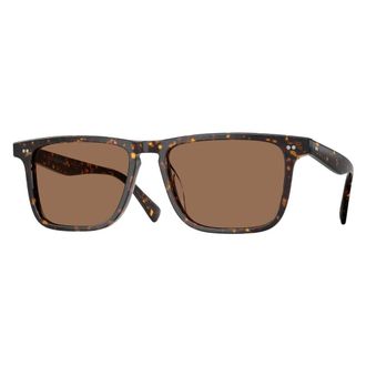 Oliver Peoples Brano Zonnebril - unisex - Accessoires - Bruin - Maat: 56 MM Polyamide