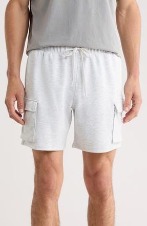 90 Degree by Reflex James 7-Inch Scuba Knit Cargo Shorts in Heather Grey at Nordstrom Rack, Size Xx-Large