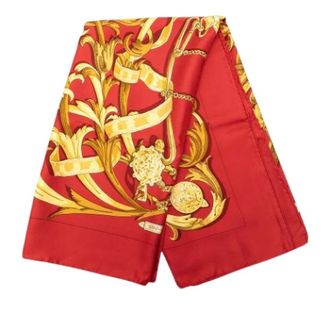 Herm&egrave;s Pre-owned Scarves, female, Red, Size: ONE SIZE Pre-owned Le Mors A La Conetable Silk Scarf