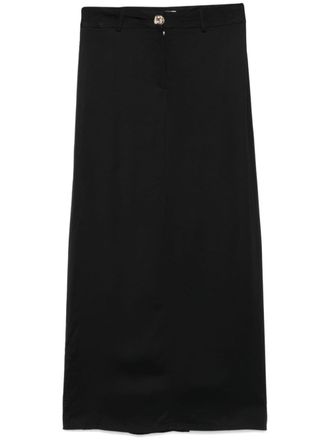 【BAON】24SS★ [BAONHAUS] Hells Black Denim Midi Skirt BAON】24SS☆ [BAONHAUS] Hells Black Denim Midi Skirt (BAON