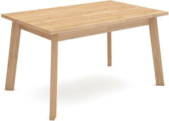 Skraut Home Skraut Home - Mesa Comedor, Mesa Fija Cocina Y Sal&oacute;n, 140, Para 6 Comensales, Patas De Madera, Estilo Moderno, Roble