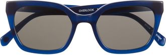 Eyebobs Overlook 50mm Polarized Cat Eye Sunglasses in Midnight Blue /Grey at Nordstrom