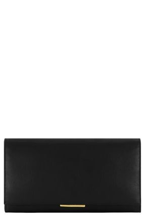 Vince Continental Nappa Leather Wallet in Black at Nordstrom