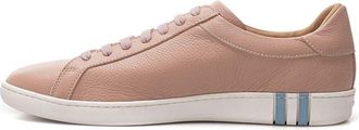 Bally Womens Pink Leather Low Top Sneakers