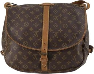 Louis Vuitton Pre-owned Canvas Cross Body Tas - Dames - Vintage Schoudertas - Bruin - ONE Size - Vintage
