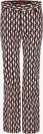 La DoubleJ Ausgestellte verk&uuml;rzte Jeans mit Print The Cropped Flare Jean Pesciolini