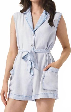 Splendid Alessi Romper In Bleached Indigo