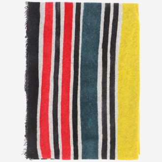 Faliero Sarti Womens Striped Cashmere Scarf Scarfs