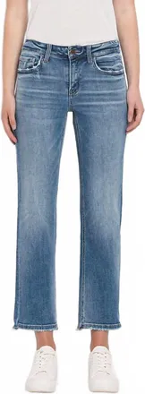 Flying Monkey Mid Rise Crop Straight Jean In Stately