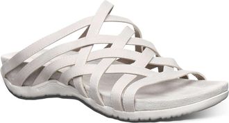 Bearpaw Zinnia Faux Leather Slide Sandal in White at Nordstrom Rack, Size 10