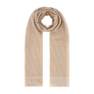 Fendi FF Stole - female - Fendi - Winter Scarves - Beige - ONE SIZE - Accessories