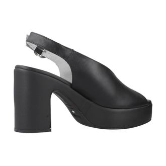 Nero Giardini Schoenen, Dames, Zwart, 38 EU, Elegant High Heel Sandalen