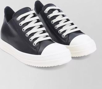 Rick Owens leather low-top sneakers