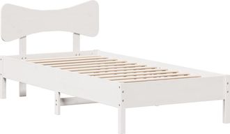 vidaXL Vidaxl - Giroletto Senza Materasso Bianco 100x200 Cm Legno Massello Pino