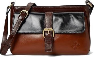Patricia Nash Maisie C/B Cross Body Womens Handbags Black/British Tan/Tan : MD, Faux Suede/Leather/Polyester