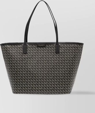 Tory Burch zippered shopper in leather finish