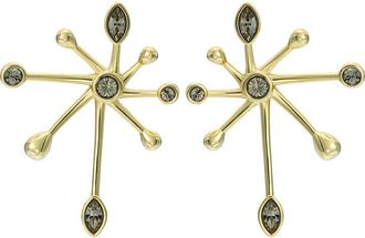 Ted Baker Stella Crystal Starburst Earrings in Gold Tone/Black Crystal at Nordstrom